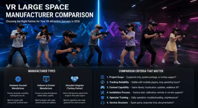VR Large Space Manufacturer Comparison